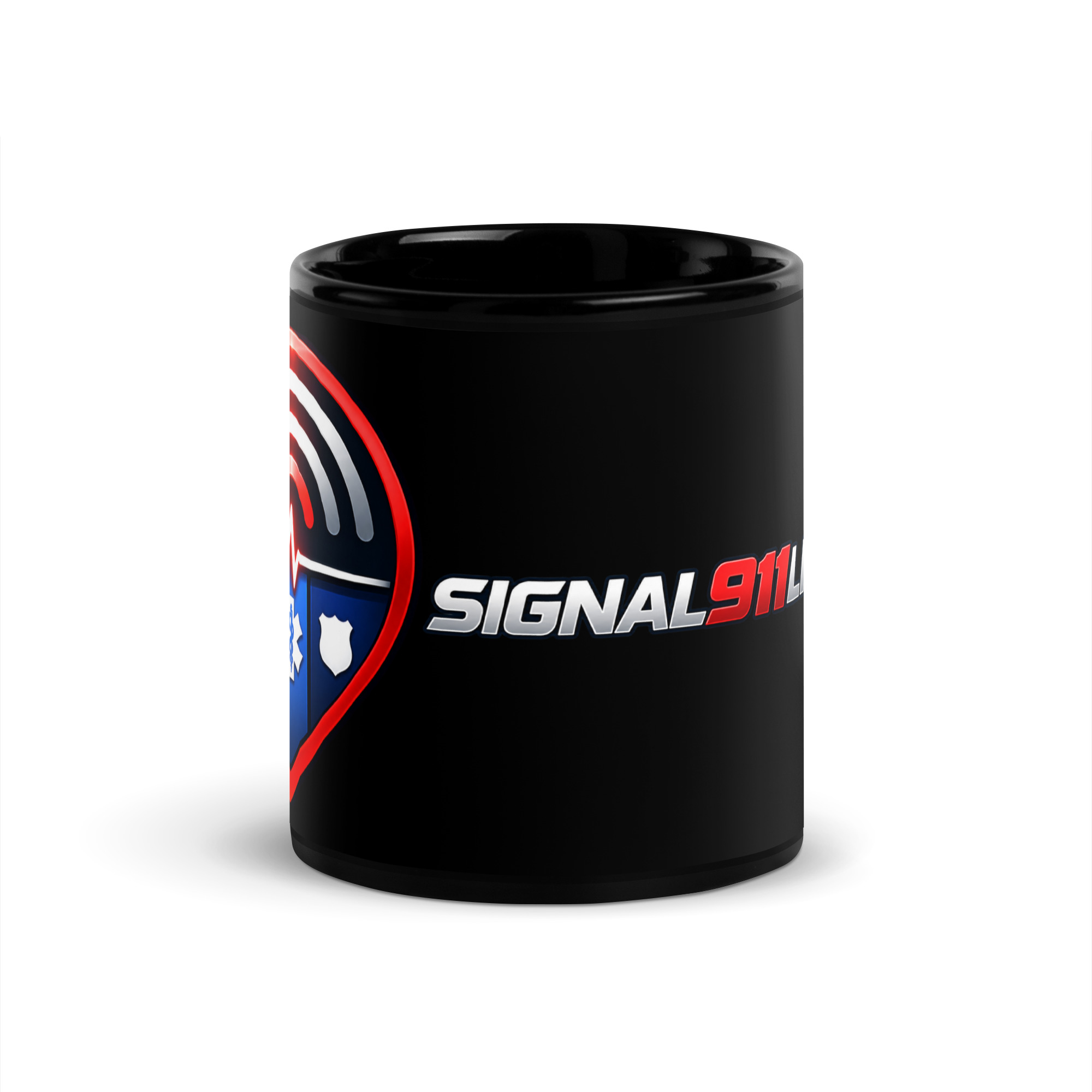 Signal911Live Black Signal Mug — 11 oz - Image 3